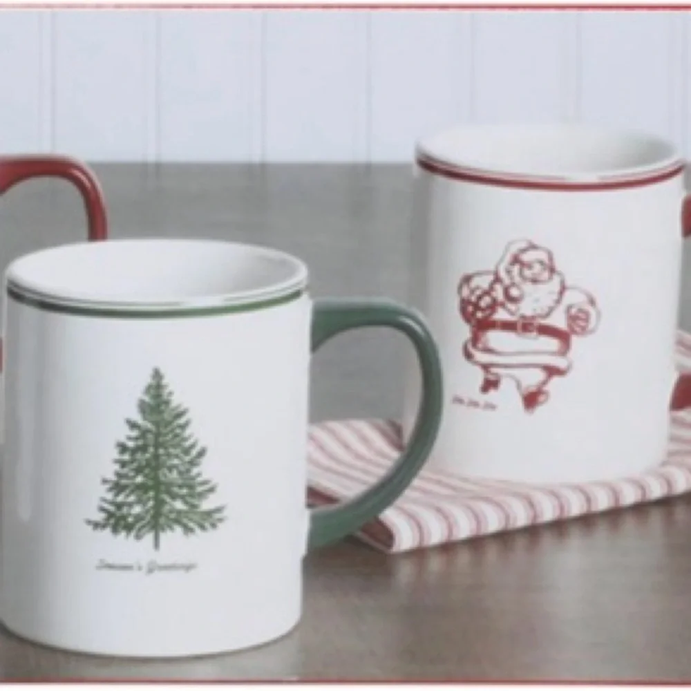 Sur La Table Festive Christmas Mug Set